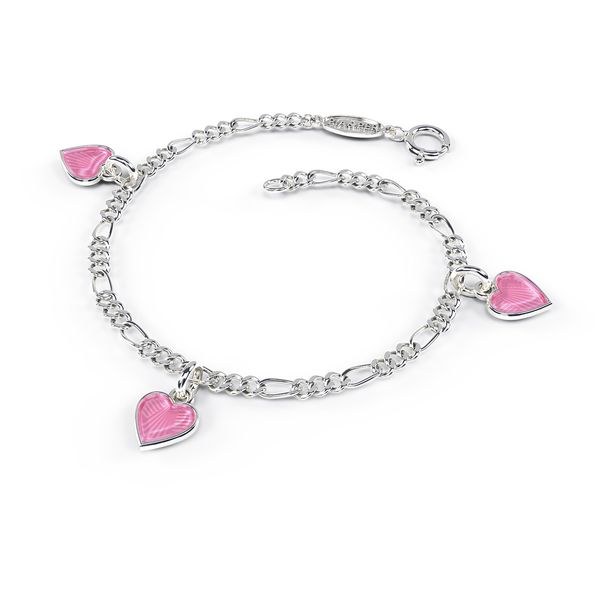 Hovedbilde PIA & PER ARMBÅND - HJERTER ROSA