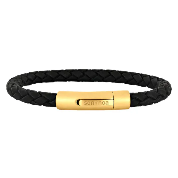 Hovedbilde Son Of Noa Bracelet Black Calfskin IPG