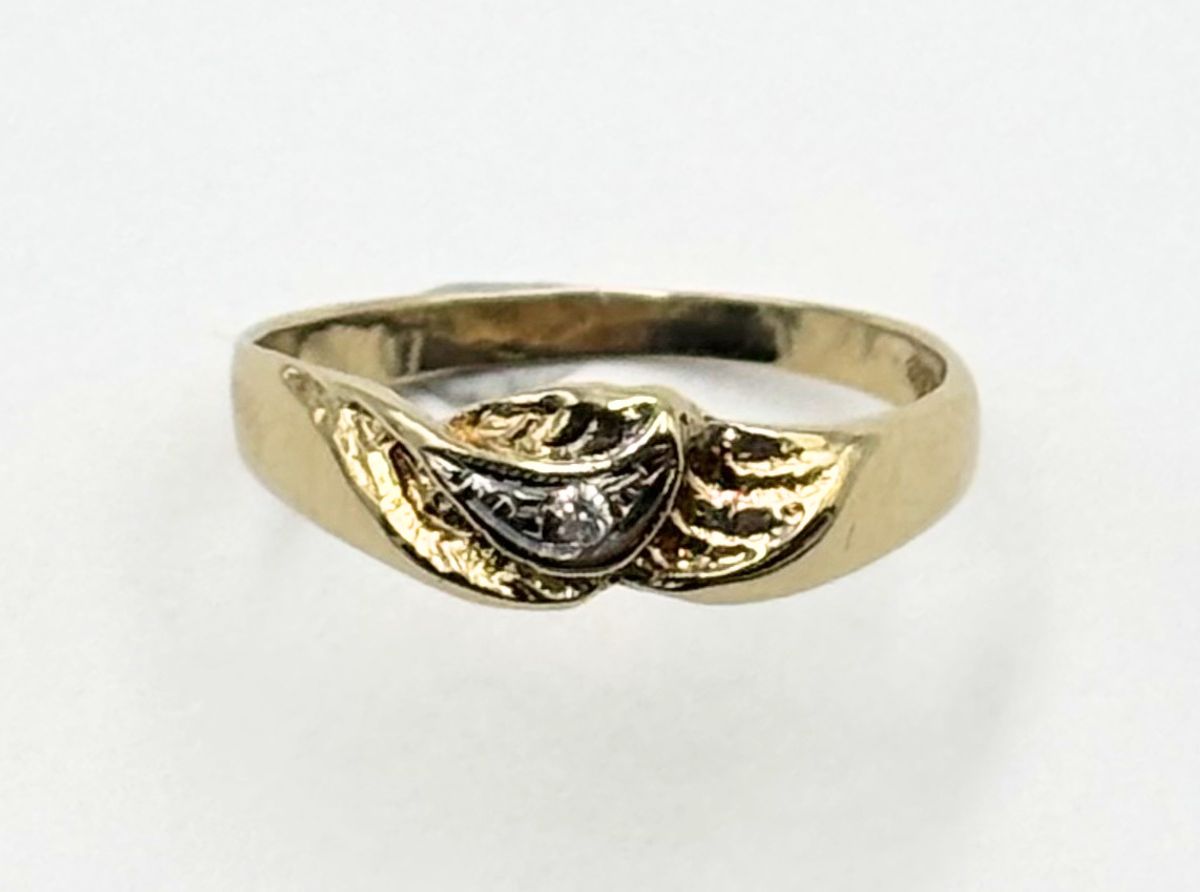Vintage ring i gull
